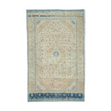 Handwoven Persian Vintage 290 cm x 471 cm Beige Wool Carpet