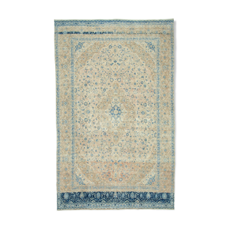 Handwoven Persian Vintage 290 cm x 471 cm Beige Wool Carpet