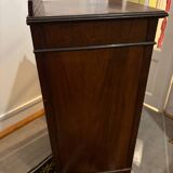 Vitrine en acajou 1900, porte avec verre biseauté