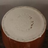 Speckled stoneware carafe/pitcher, Digoin