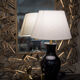 Lampe vase noir