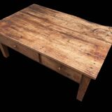 Table basse rustique 2 tiroirs