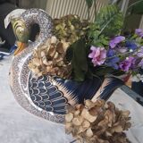 Cache pot cygne Henriot Quimper