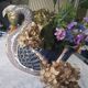 Swan pot cover Henriot Quimper