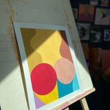 Look me in the eye, Extra fine acrylic on canvas grain paper 290g
