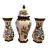 Vase canope et 2 vases fleurs marque AAG hollande ref 303 et 301