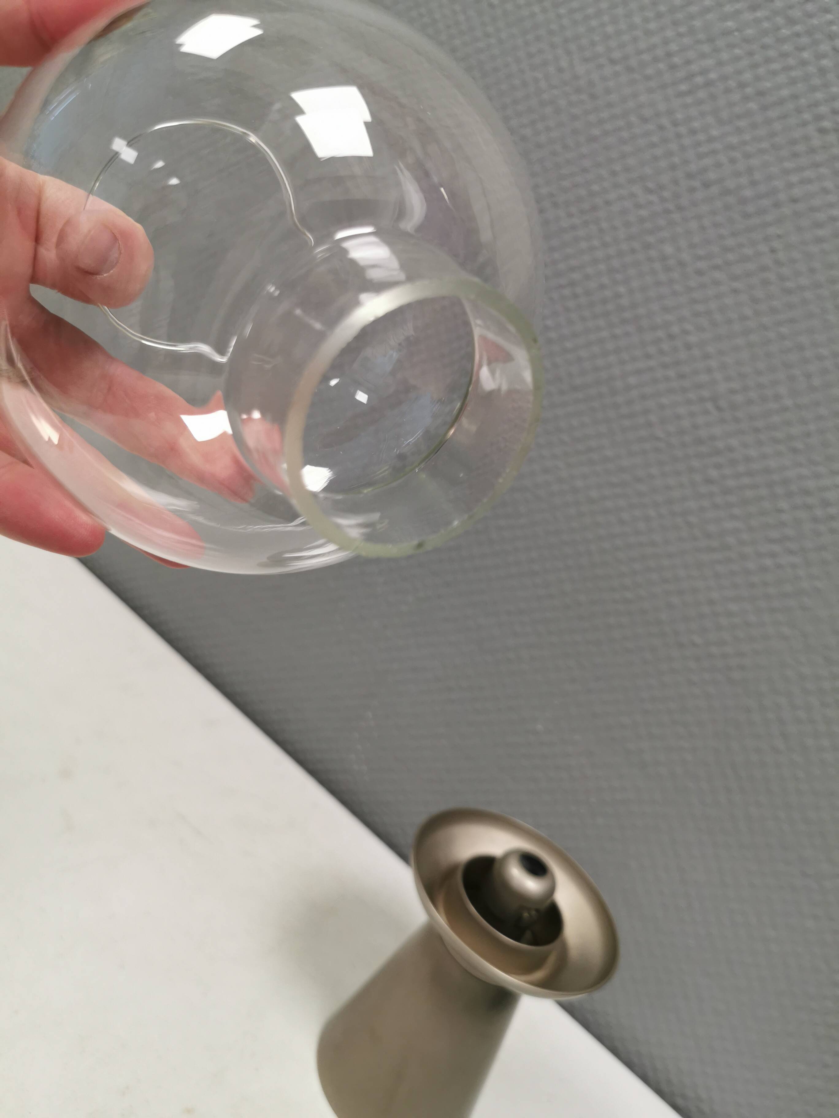 Rare, Föhl hurricane, candle holder. Germany 1960s