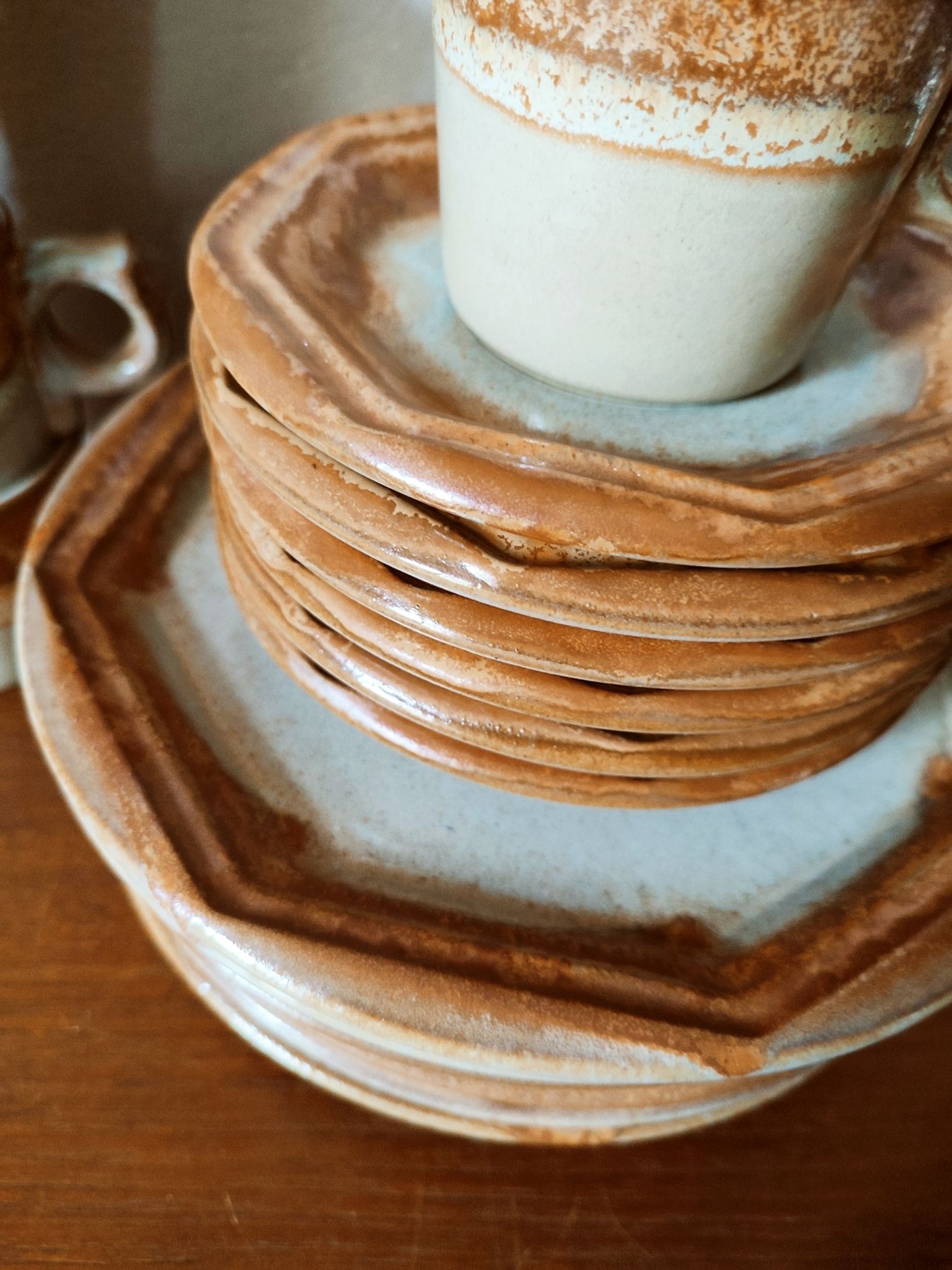 Coffee service and dessert in stoneware west Germany