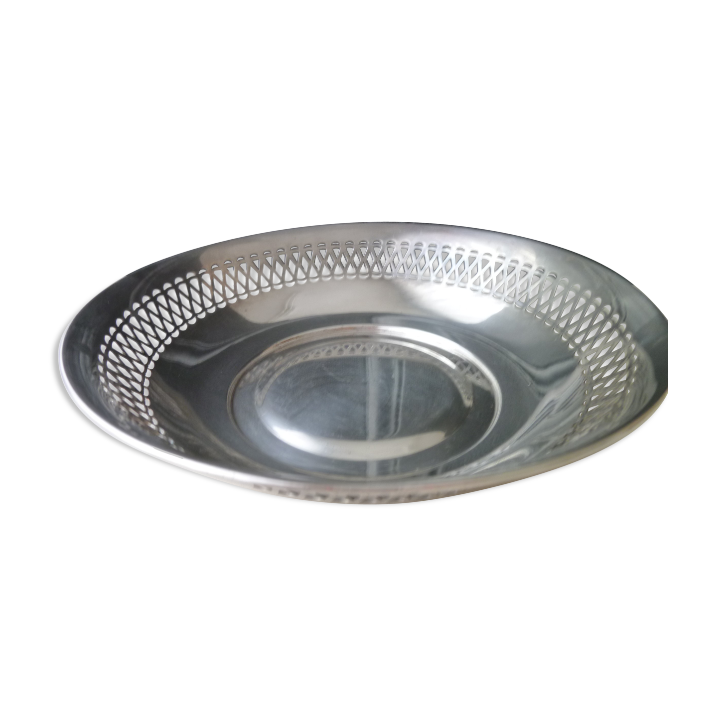 Bannette or Silver Metal Bread Basket