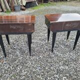 Pair of vintage rosewood bedside tables