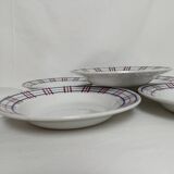 Deep plates Sarreguemines Poitou