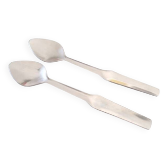 Guy Degrenne for Air France - Set of 2 teaspoons - Steel