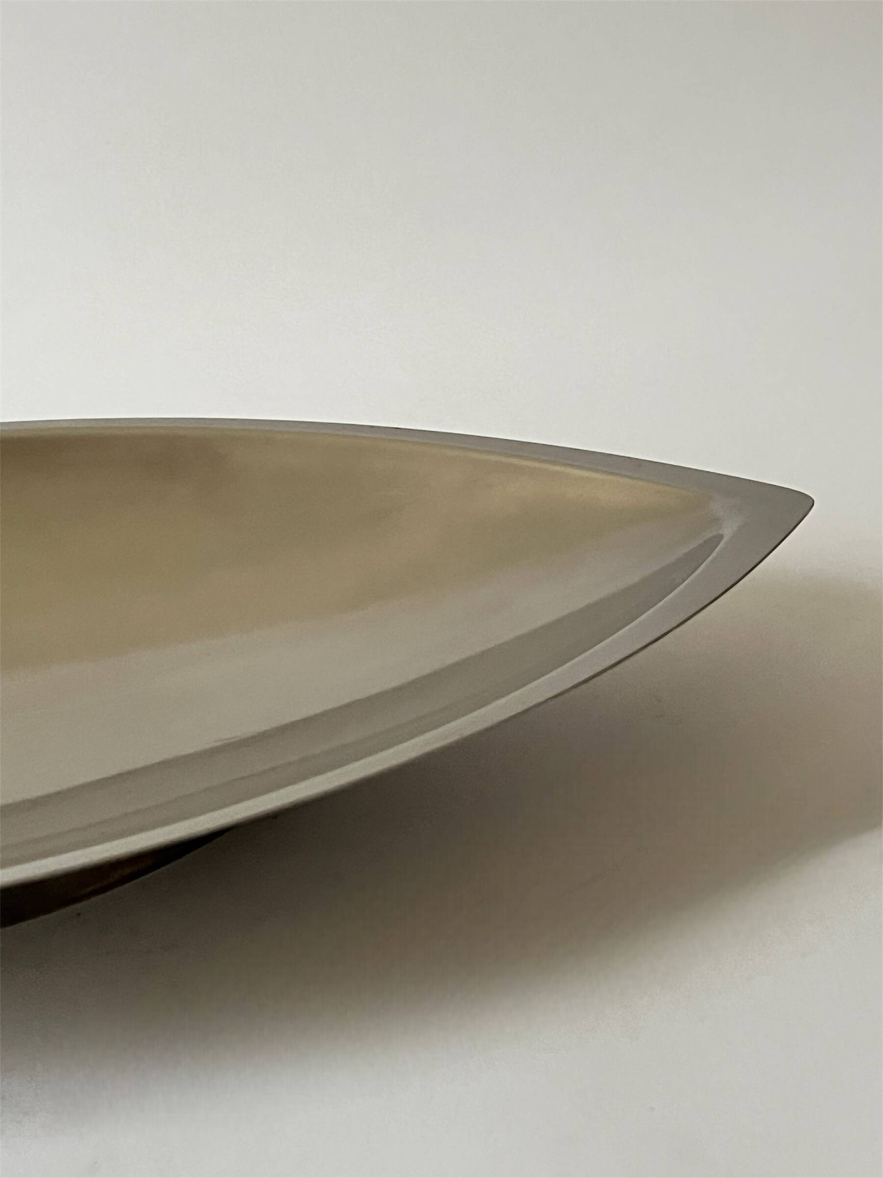 Large chrome-plated metal dish/tray, Guy Degrenne France 1970