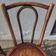 Set of 5 Buchon bistro chairs in curved wood