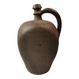 Cruchon normand bouteille à anse ancienne en grès