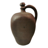 Cruchon normand bouteille à anse ancienne en grès