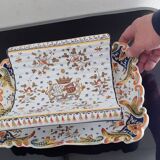 Géo Martel in Desvres / Asparagus dish / Signed GM and St Malo / Mention: A ma Vie