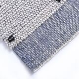 blue wool maroccan style large rug, 300x200 cm wool blue rug