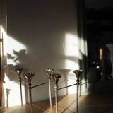 Scandinavian chrome modular candle holder 1960