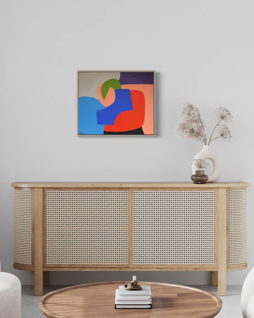 Modern colorful abstract painting