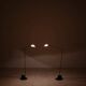 Ensemble de 2 lampes sur pied "Ambra" par Valenti, Italie