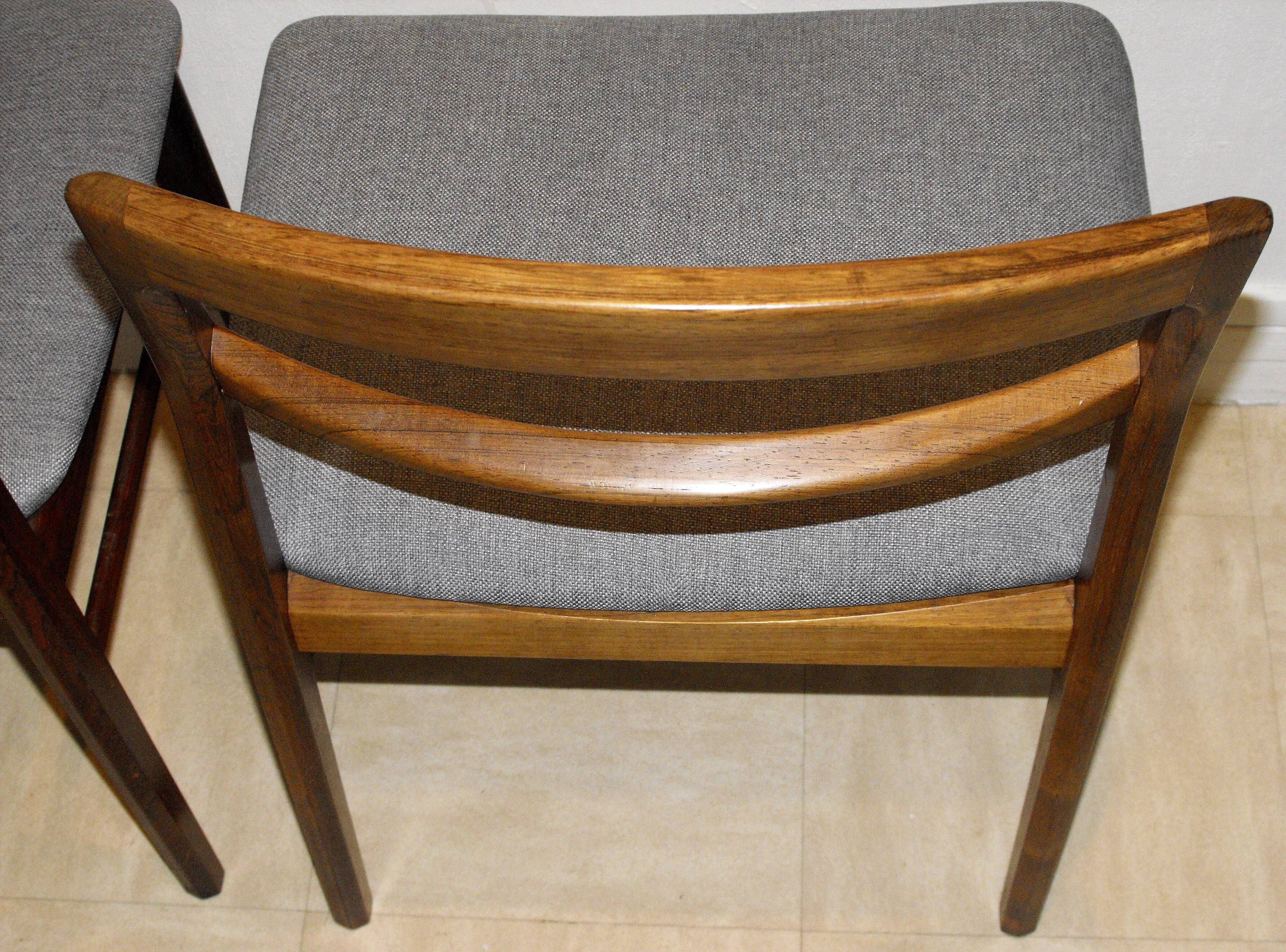 Pair of Scandinavian chairs by Henning Kjaernulf
