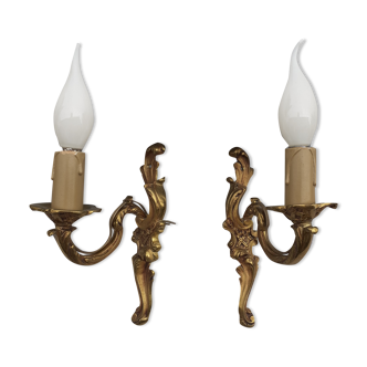 Pair of wall lamps Louis xv.