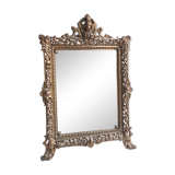Old bronze mirror early 19th 38x27cm
