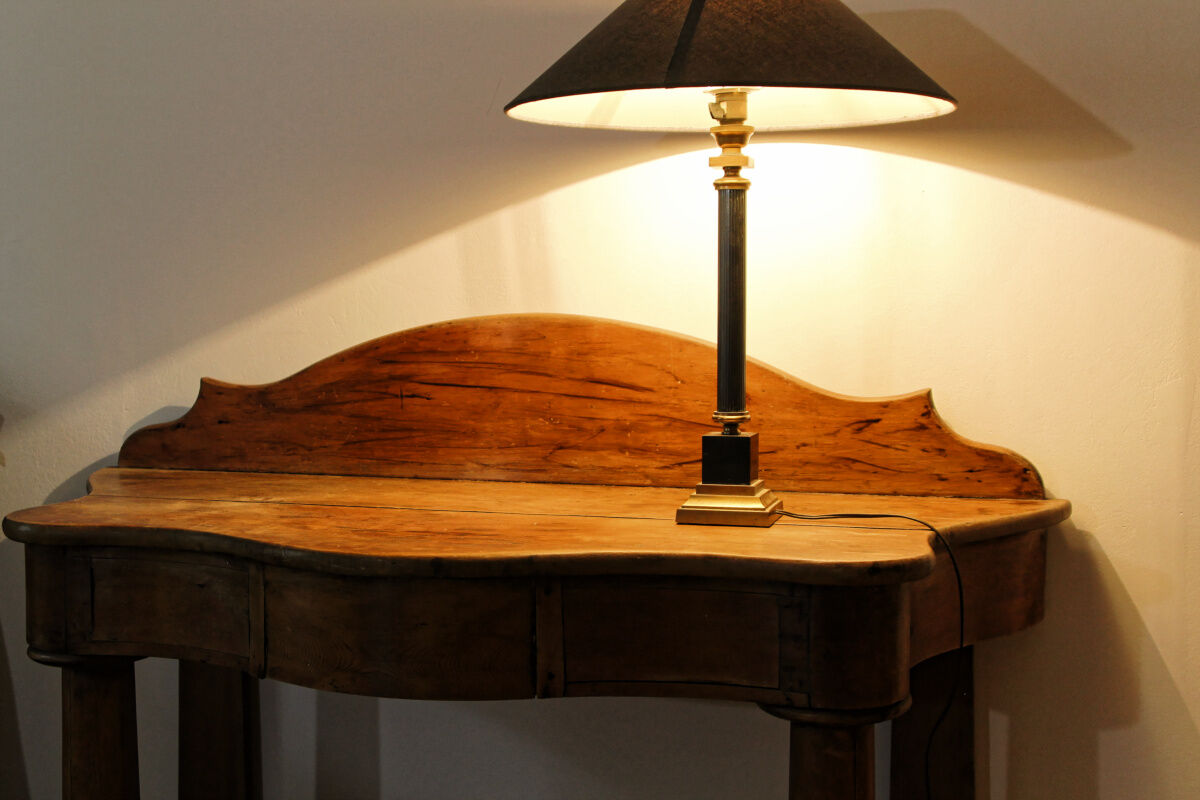 Cherry wood console
