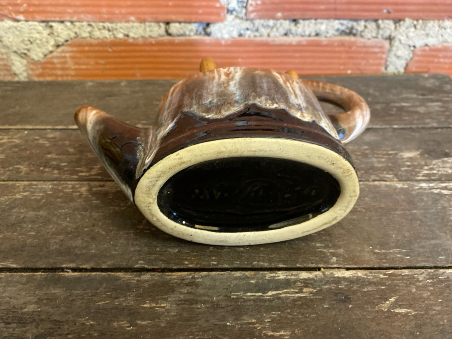 Vintage ceramic flower vase alphonse mouton watering can