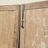 Pair of old fir doors 113x232