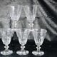 Baccarat / St Louis Caton crystal glasses early 20th France