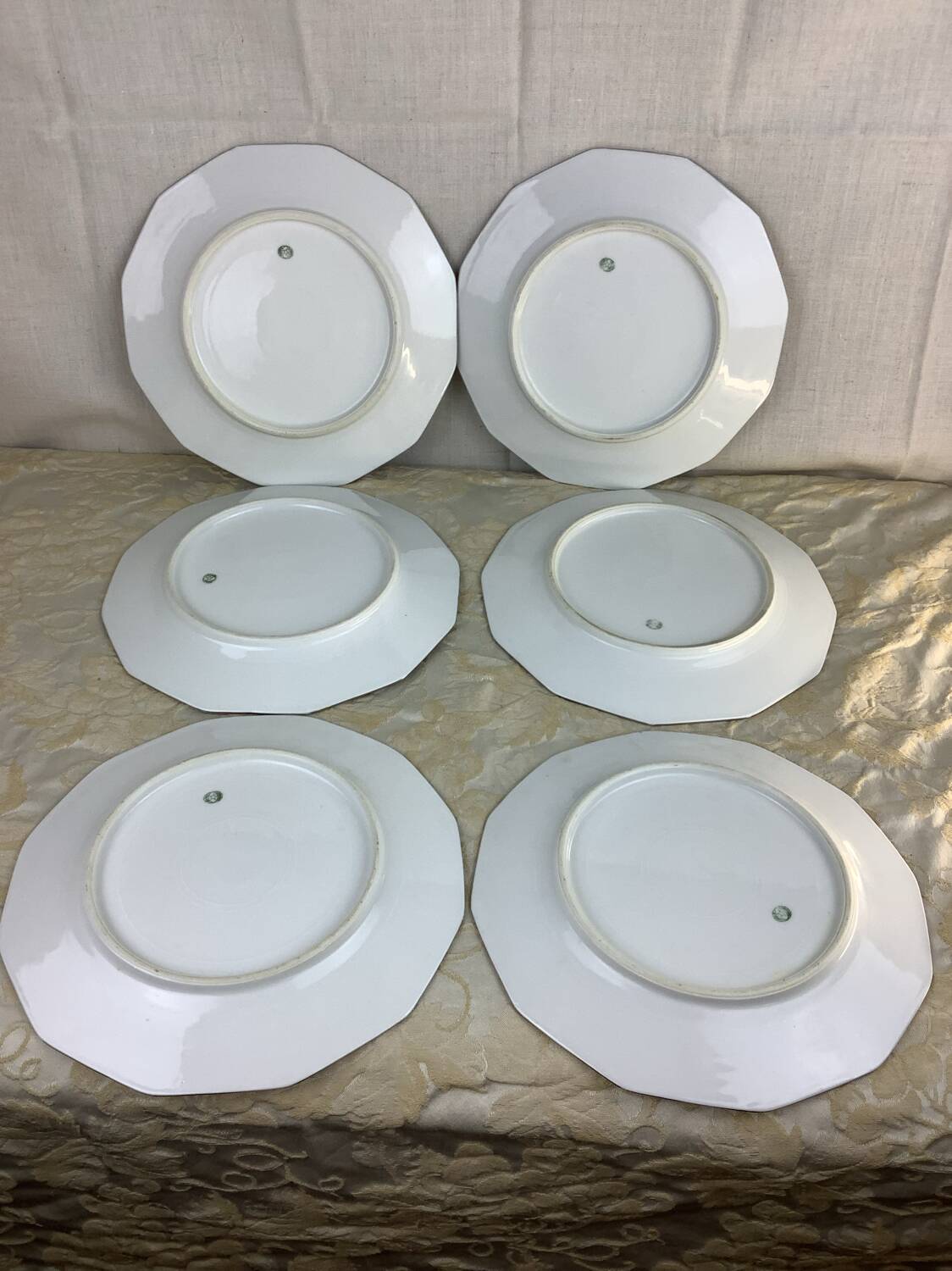 6 Antique Porcelain Plates Limoges France