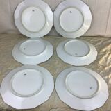 6 Antique Porcelain Plates Limoges France