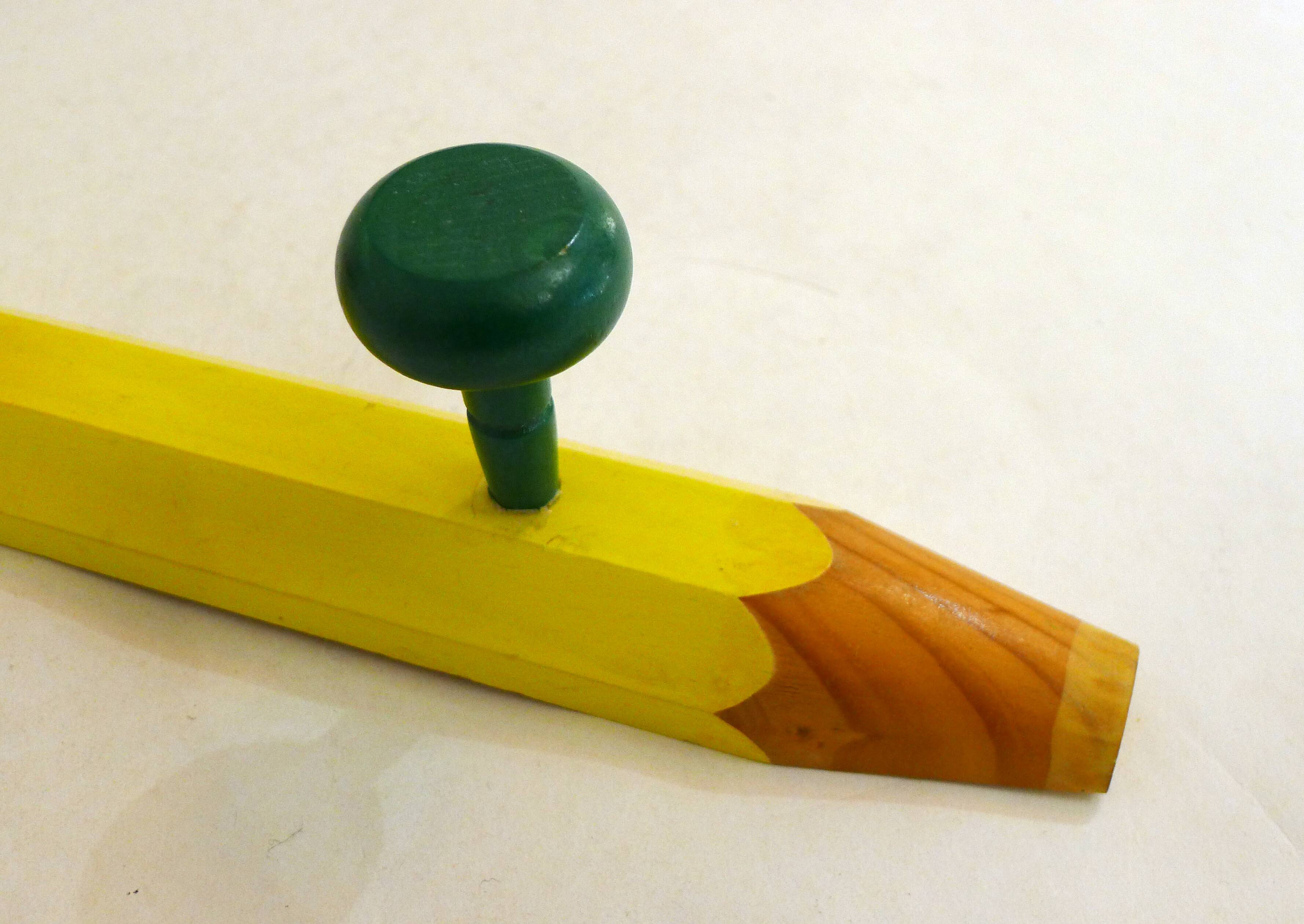 Wall hooks, colored pencil, 1980s