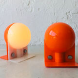 Set of 2 italian table lamps, 1970s