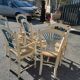 4 chairs and 2 armchairs