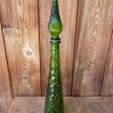 Italian carafe Empoli green 1970s.