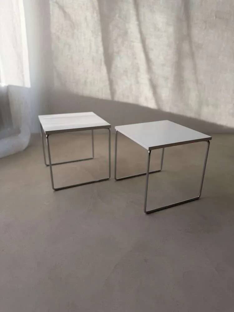 Brabantia side tables 1970s minimalist design