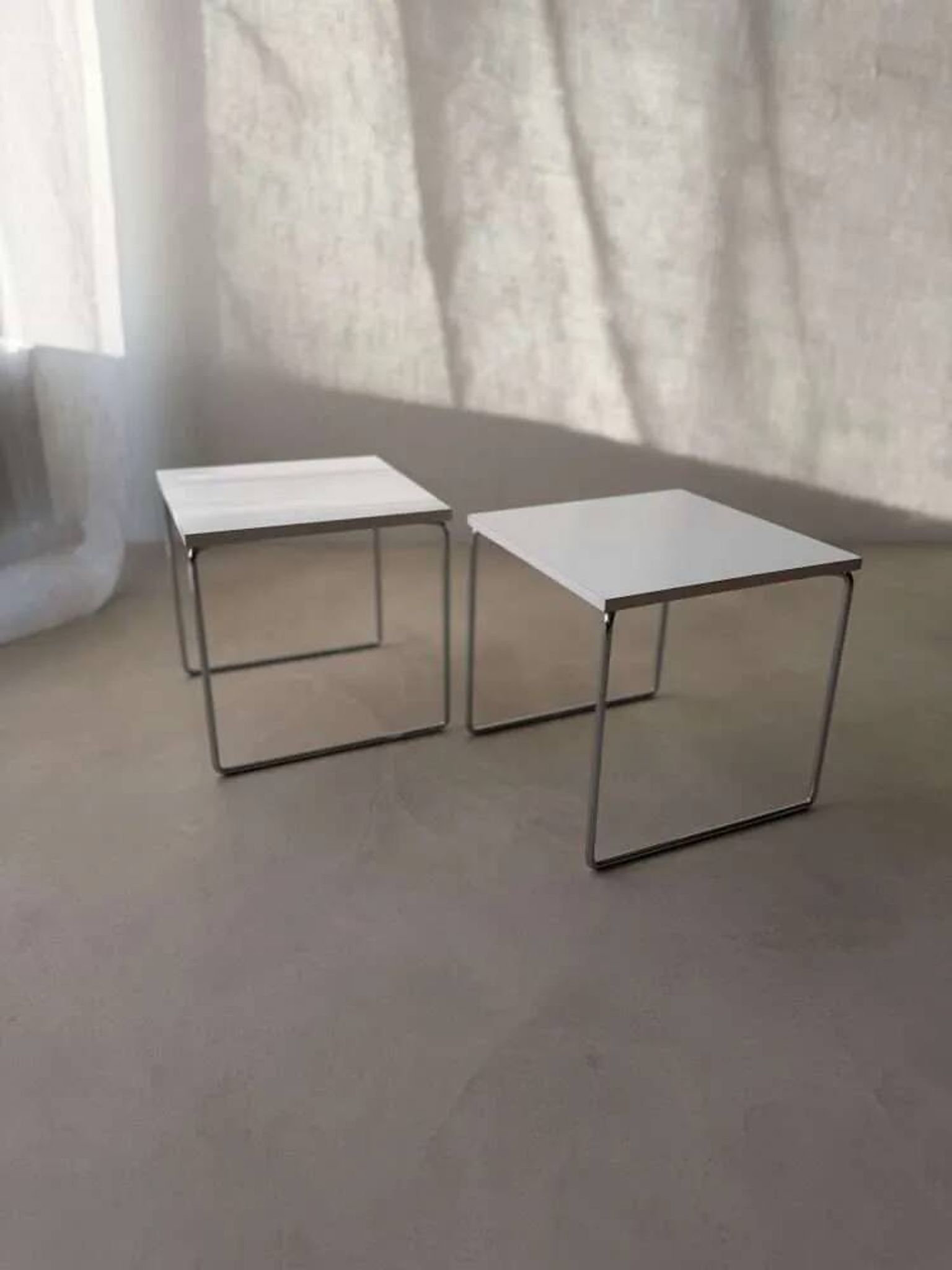 Brabantia side tables 1970s minimalist design