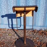 Bar stool design cast iron and wood