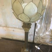 Lampe en bronze et nacre