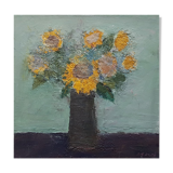Painting by Nagao Usui "The Sunflowers"