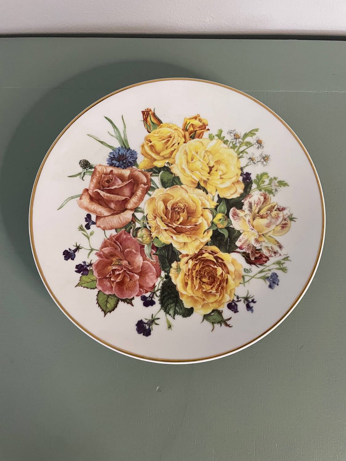 Franklin Mint plate, porcelain, Radiant Sunrise