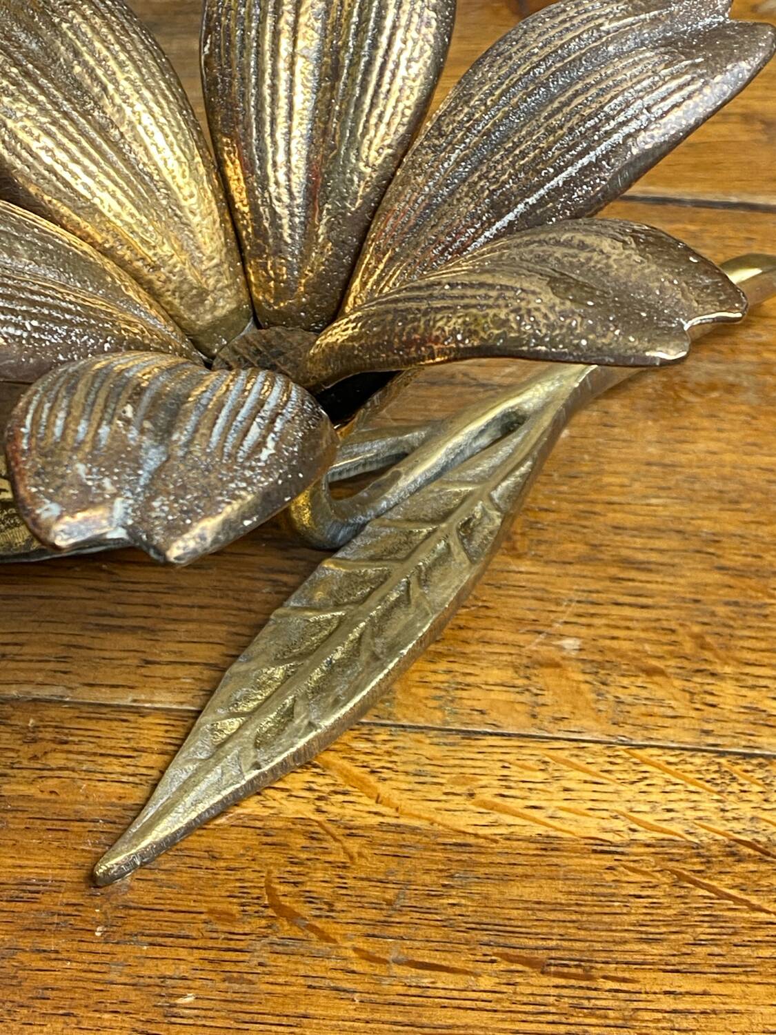 Bronze flower ashtray
