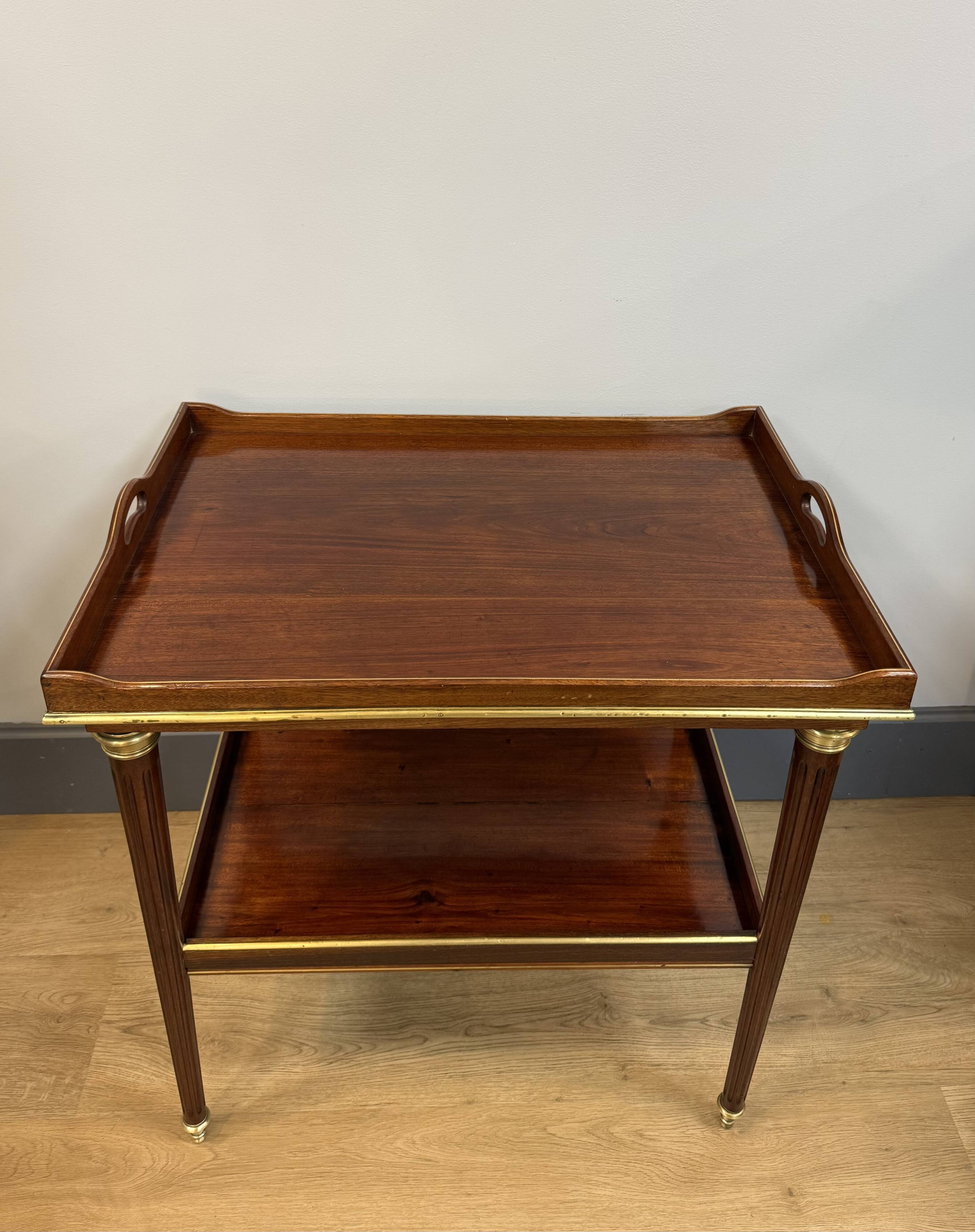 Mahogany serving table in Louis XVI style