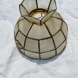Set of 4 lampshade suspensions in mother-of-pearl