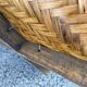 Basket with lided bamboo from Asia
