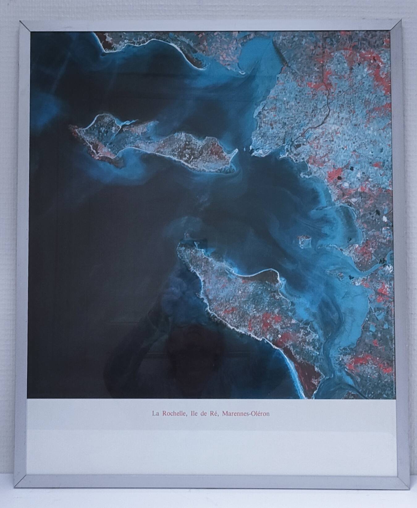 affiche île de ré, marennes d'oléron, la rochelle satellite cnes