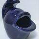 Large blue ceramic fish ashtray vintage design